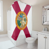 Vlag van Florida Douchegordijn (In situ)
