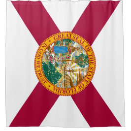 Vlag van Florida Douchegordijn