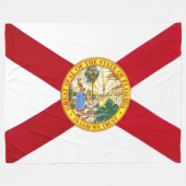 VLAG VAN FLORIDA FLEECE DEKEN (Voorkant (Horizontaal))