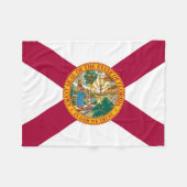 Vlag van Florida Fleece Deken (Voorkant (Horizontaal))
