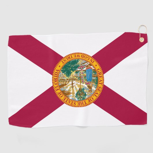 vlag van Florida Golfhanddoek (Horizontaal)