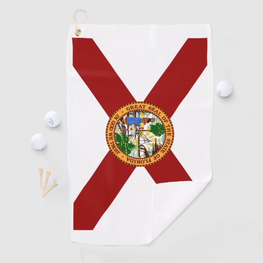 Vlag van Florida Golfhanddoek (Insitu)
