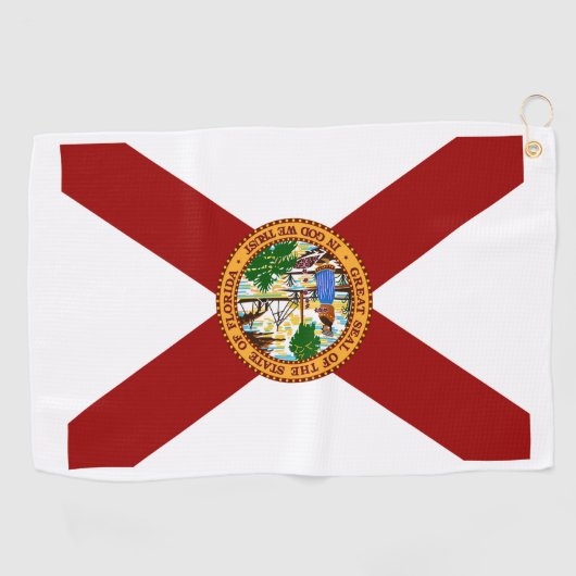 Vlag van Florida Golfhanddoek (Horizontaal)