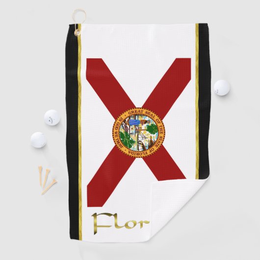 vlag van Florida Golfhanddoek (Insitu)