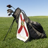 vlag van Florida Golfhanddoek (Groen)