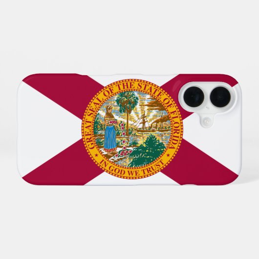 Vlag van Florida iPhone 16 Hoesje (Achterkant horizontaal)
