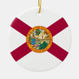 Vlag van Florida Keramisch Ornament