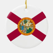 Vlag van Florida Keramisch Ornament (Achterkant)