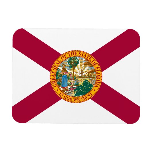 Vlag van Florida Magneet (Horizontaal)