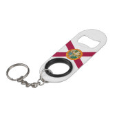 Vlag van Florida Mini Flessenopener (Voorkant Gekanteld)