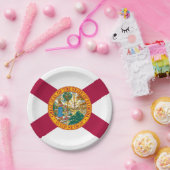 Vlag van Florida Papieren Bordje (Feest)