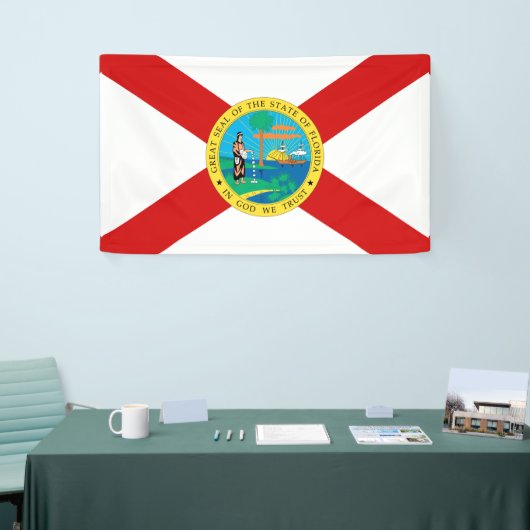 Vlag van FLORIDA -.png Spandoek (Beurs)