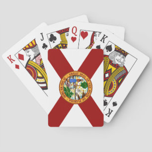 Vlag van Florida Pokerkaarten
