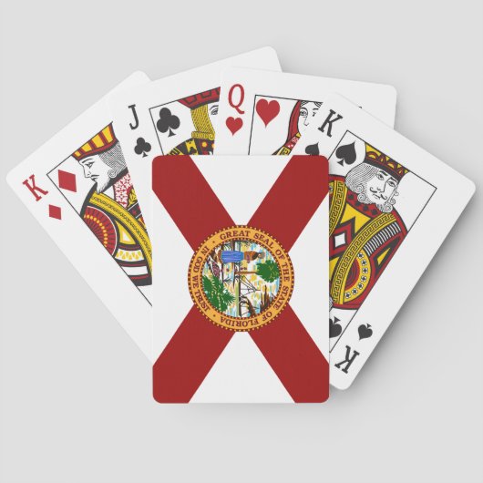 Vlag van Florida Pokerkaarten (Achterkant)