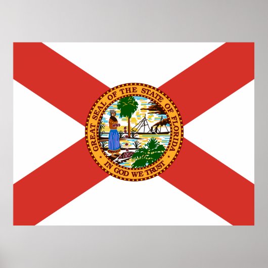 Vlag van Florida Poster (Voorkant)