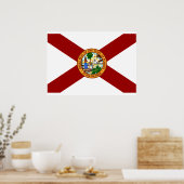 vlag van Florida Poster (Keuken)
