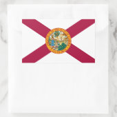 Vlag van Florida Rechthoekige Sticker (Tas)
