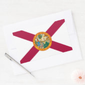 Vlag van Florida Rechthoekige Sticker (Envelop)