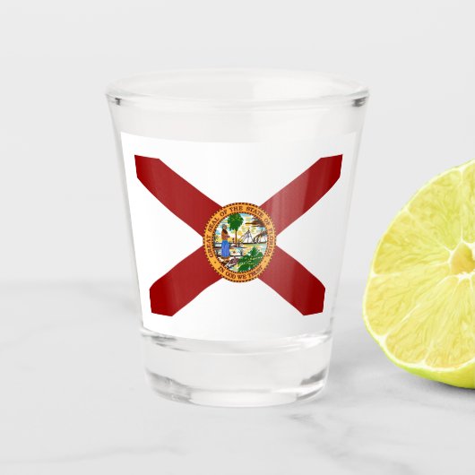 vlag van Florida Shot Glas (Voorkant)