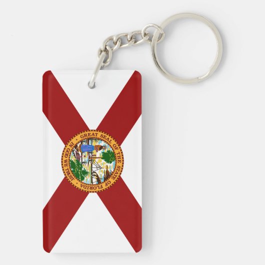 vlag van Florida Sleutelhanger (achterkant)