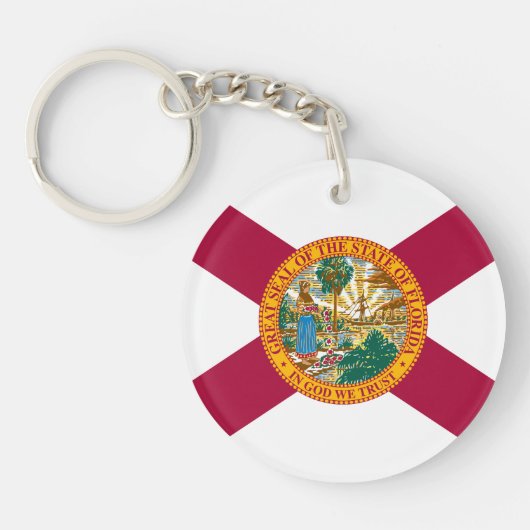Vlag van Florida Sleutelhanger (Voorkant)