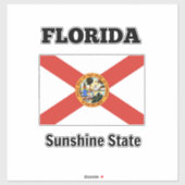 Vlag van Florida Sticker (Vel)