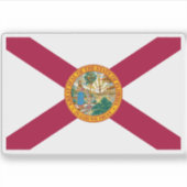 Vlag van Florida Sticker (Voorkant)