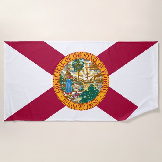 Vlag van Florida Strandlaken (Voorkant)