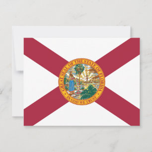 Vlag van Florida Sunshine State Zegel Briefkaart