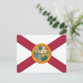 Vlag van Florida Sunshine State Zegel Briefkaart (Staand voorkant)