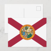 Vlag van Florida Sunshine State Zegel Briefkaart (Voorkant / Achterkant)