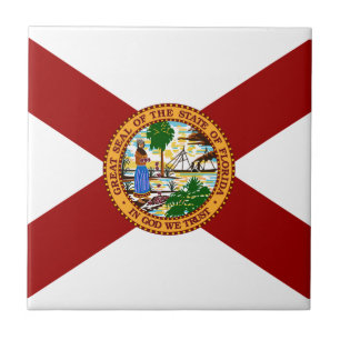 vlag van Florida Tegeltje