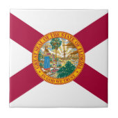 vlag van Florida Tegeltje (Voorkant)
