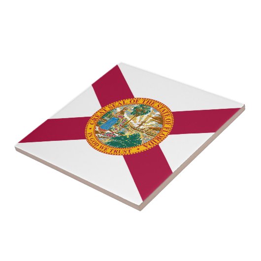 vlag van Florida Tegeltje (Zijkant)