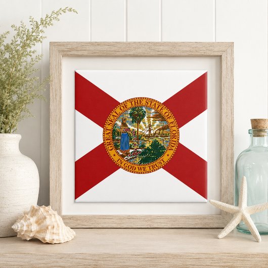 Vlag van Florida Tegeltje