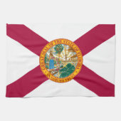 vlag van Florida Theedoek (Horizontaal)