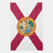 vlag van Florida Theedoek (Verticaal)