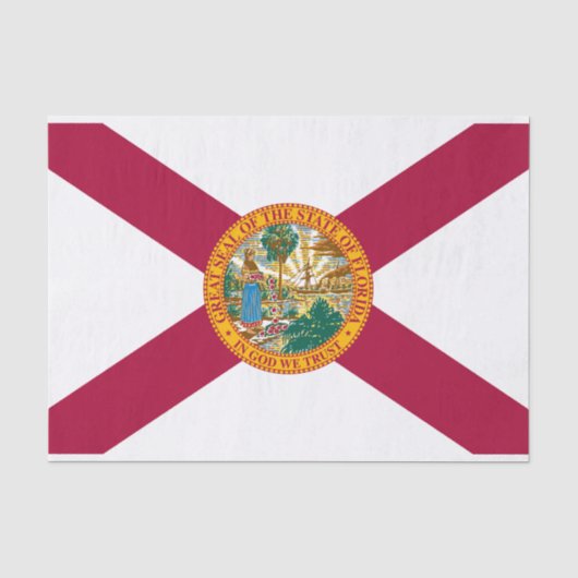 Vlag van Florida Tissuepapier (Voorkant)