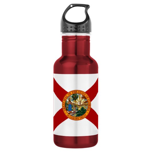 Vlag van Florida Waterfles (Voorkant)