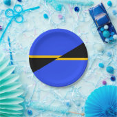 Vlag van Folsom, Californië Papieren Bordje (Feest)