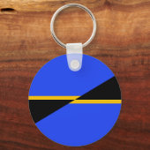 Vlag van Folsom, Californië Sleutelhanger (Voorkant)