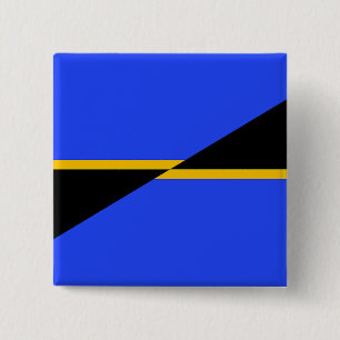 Vlag van Folsom, Californië Vierkante Button 5,1 Cm