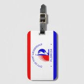 Vlag van Fort Lauderdale, Florida Bagagelabel (Voorkant (verticaal))