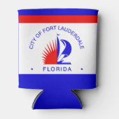 Vlag van Fort Lauderdale, Florida Blikjeskoeler (Voorkant)
