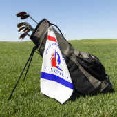 Vlag van Fort Lauderdale, Florida Golfhanddoek (Groen)