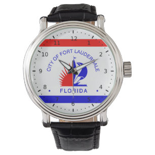 Vlag van Fort Lauderdale, Florida Horloge