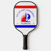 Vlag van Fort Lauderdale, Florida Pickleball Paddle (Achterkant)