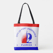 Vlag van Fort Lauderdale, Florida Tote Bag (Achterkant)
