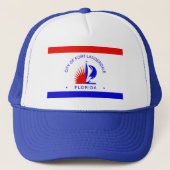 Vlag van Fort Lauderdale, Florida Trucker Pet (Voorkant)