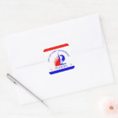 Vlag van Fort Lauderdale, Florida Vierkante Sticker (Envelop)